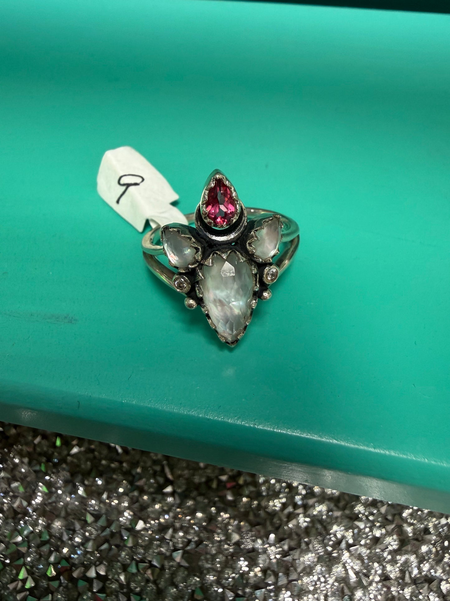 Grey Opal Pink Ring | Queen Bee Boutique