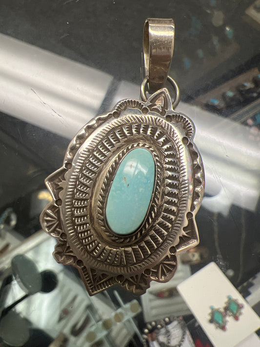 Easter Blue Turquoise Pendant