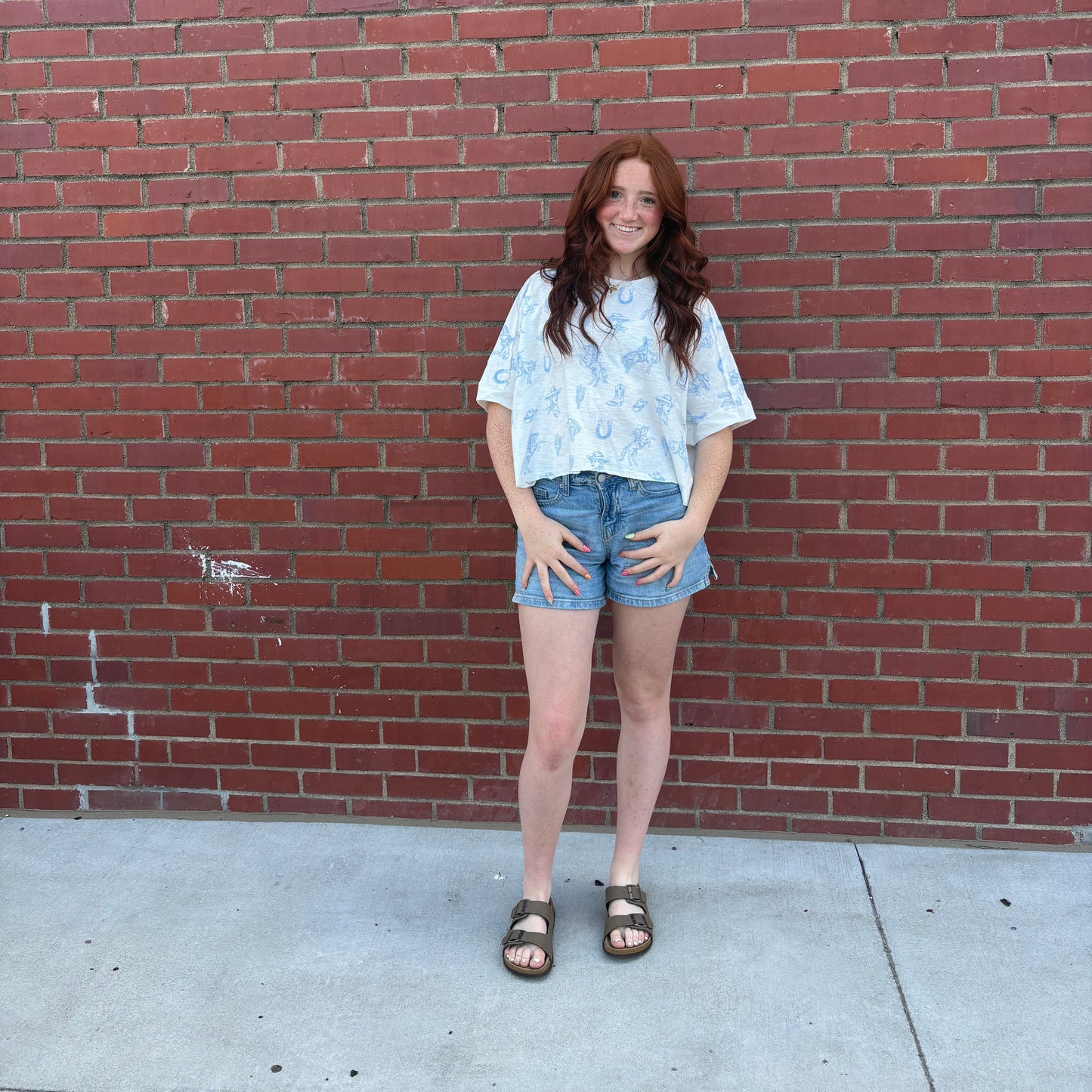 Western Boho Cowgirl Print Top | Queen Bee Boutique