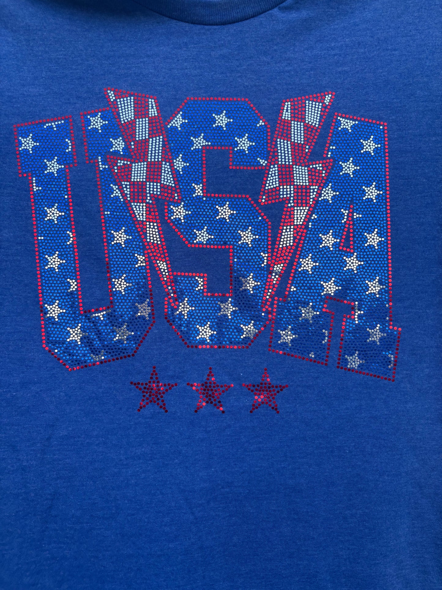 USA Spangles Sparkle Graphic T Shirt | Queen Bee Boutique