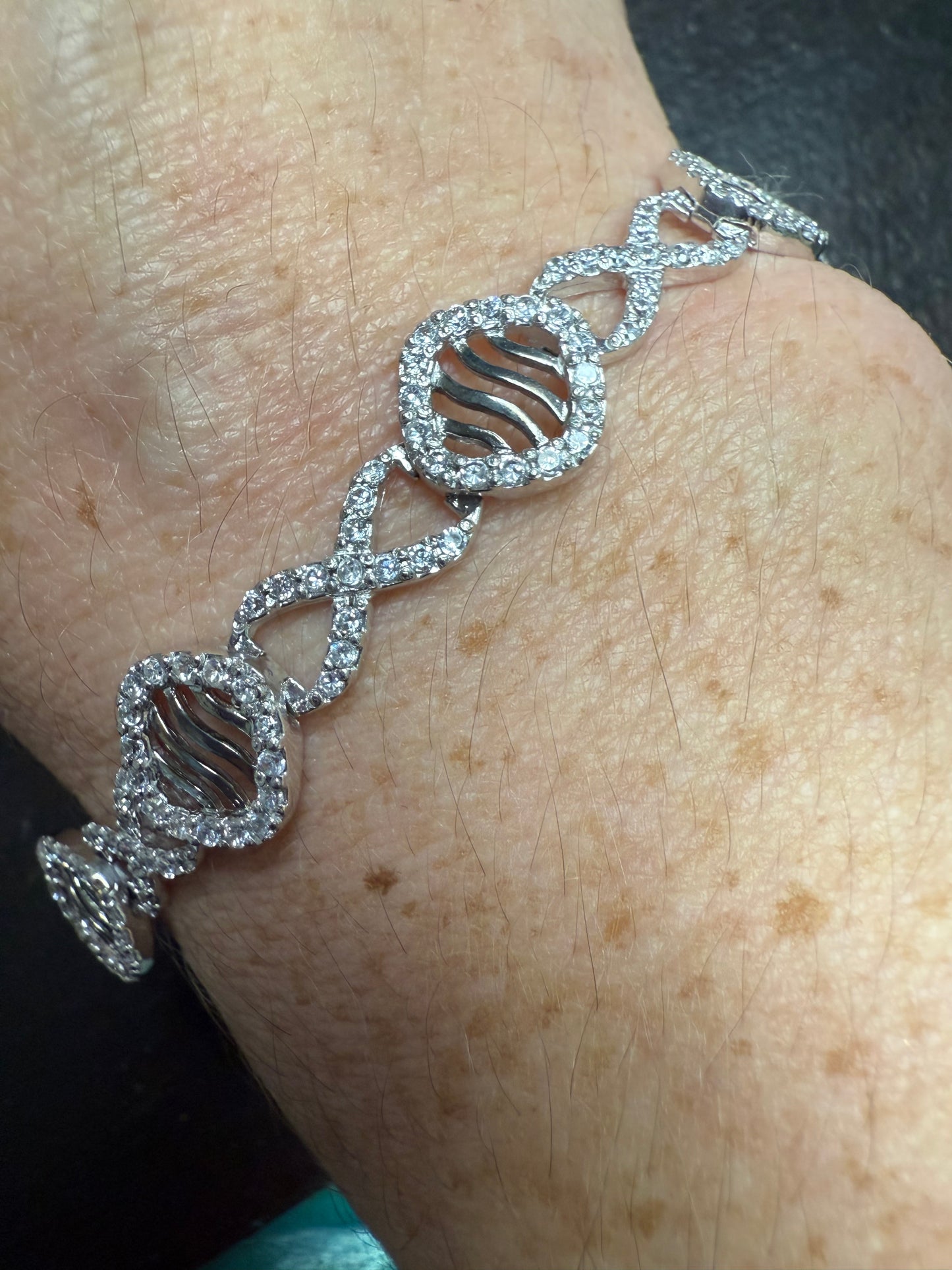Silverweave Crystal Bracelet