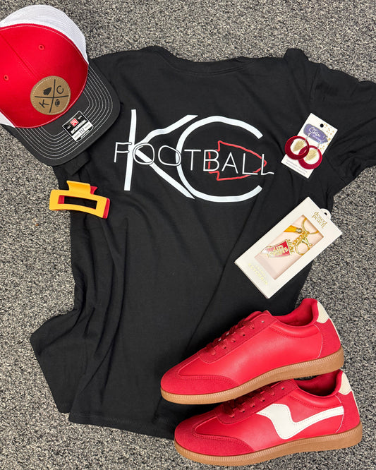 Black Kansas City Arrowhead Tee