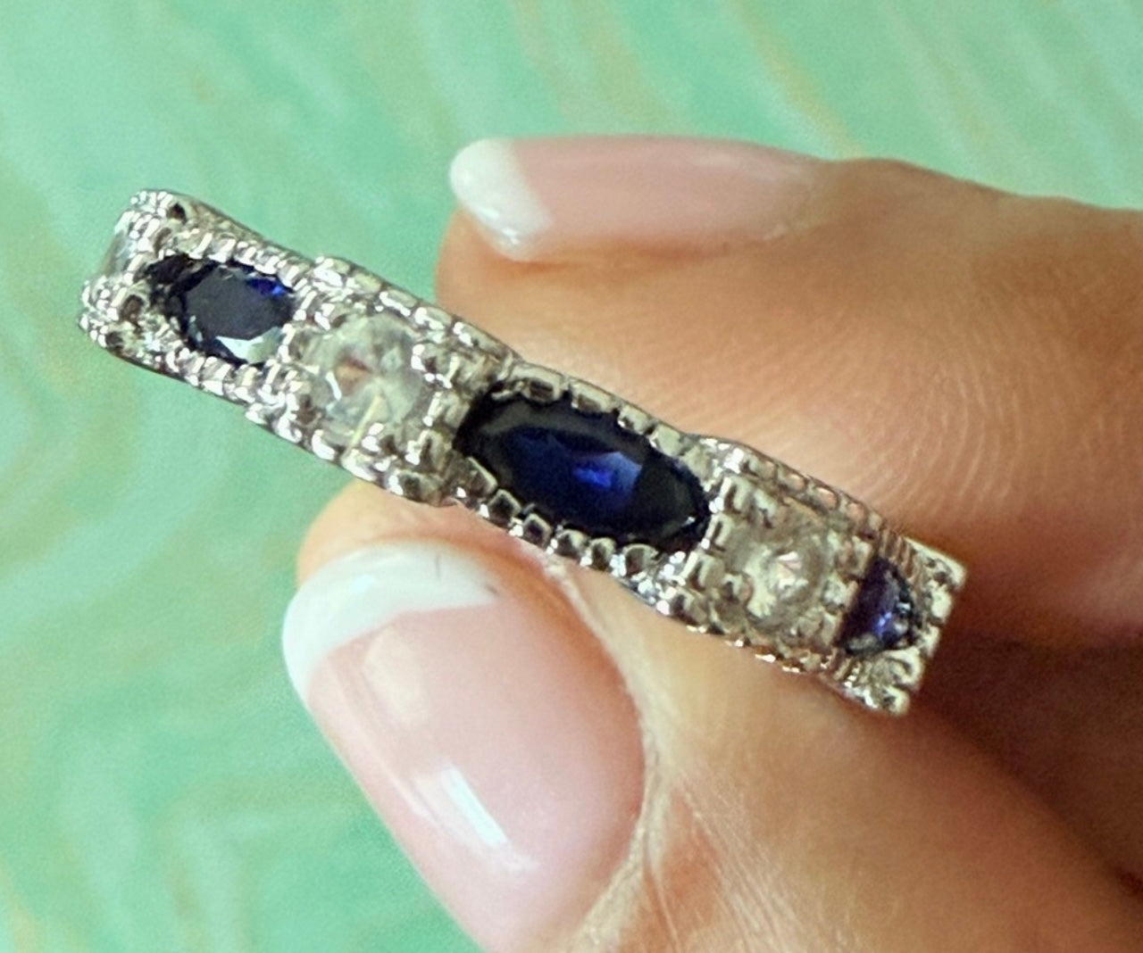 FR Sterling Sapphire Ring