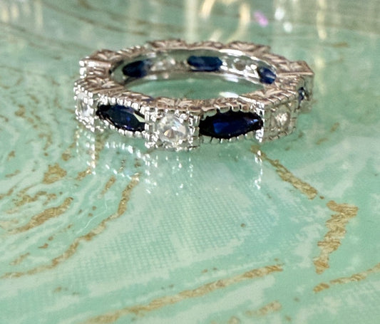 FR Sterling Sapphire Ring