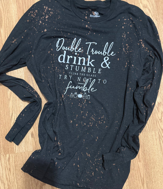 Double Trouble Long Sleeve Halloween Tee