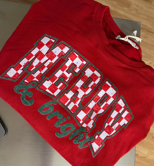 Red Merry & Bright Microfleece Cozy Crewneck
