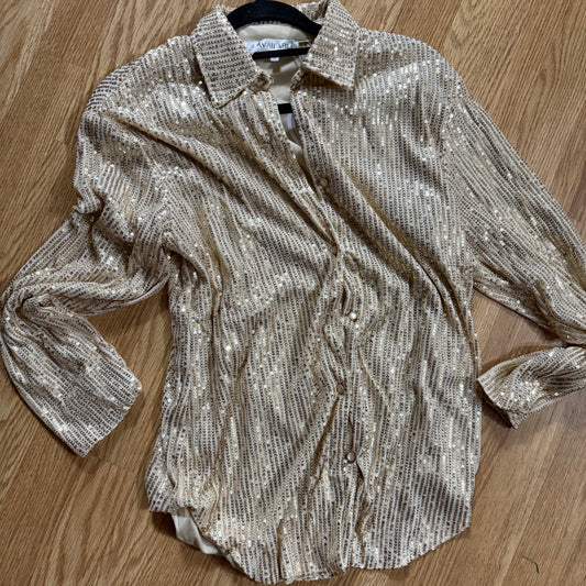 Holiday Sparkle Button Down