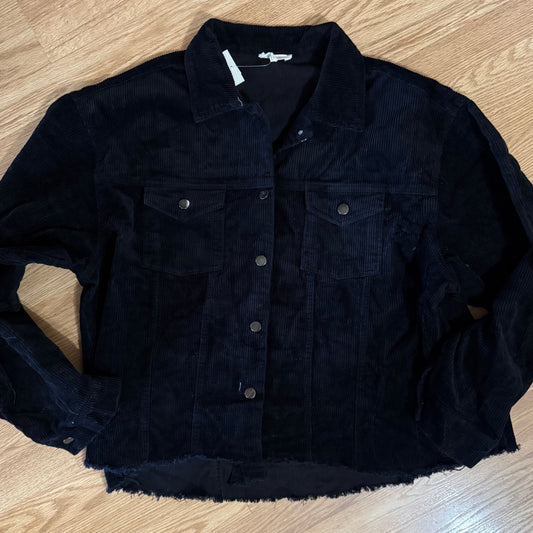 Black Corduroy Shacket