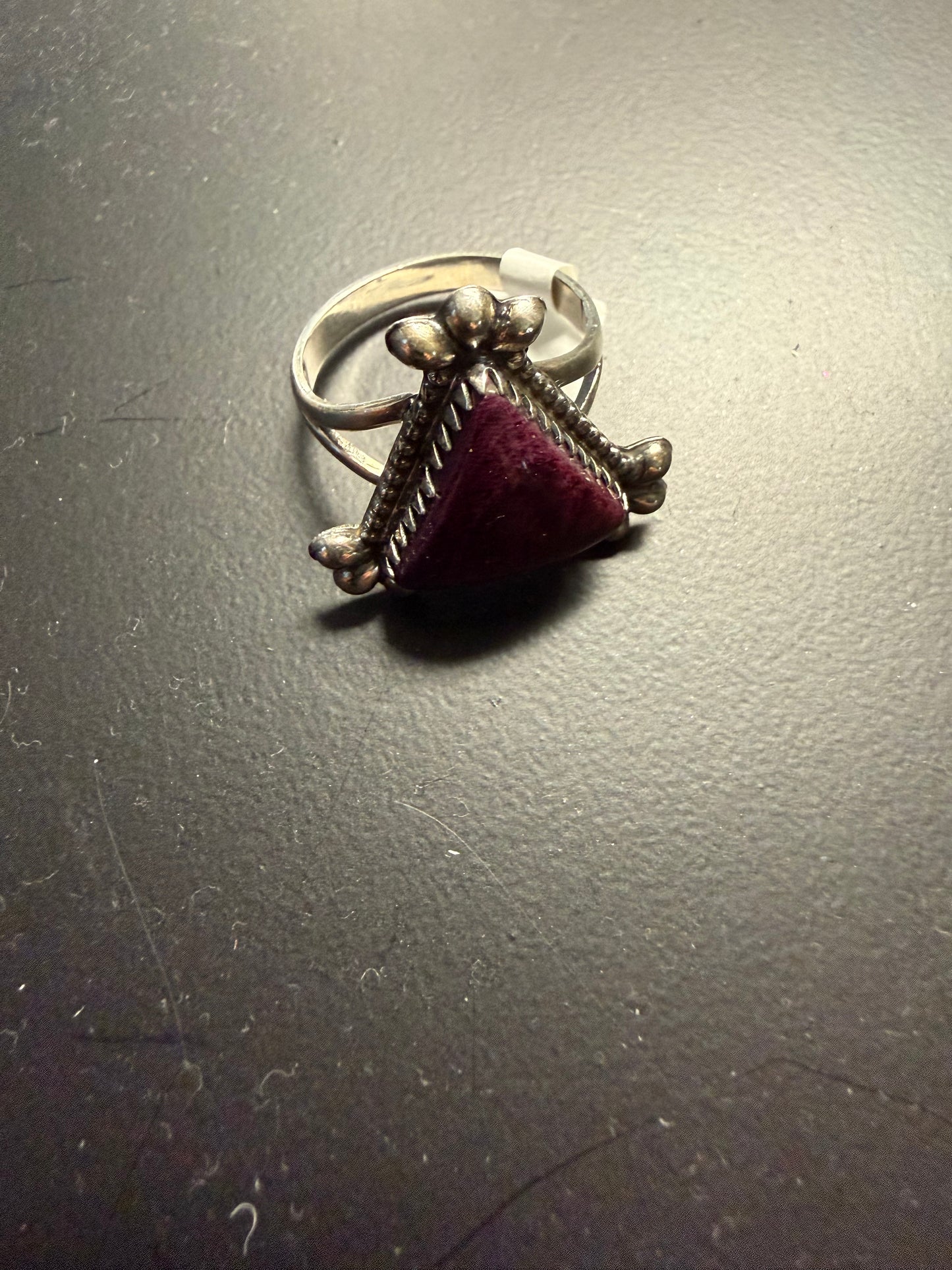 Triangle Purple Spiny Ring