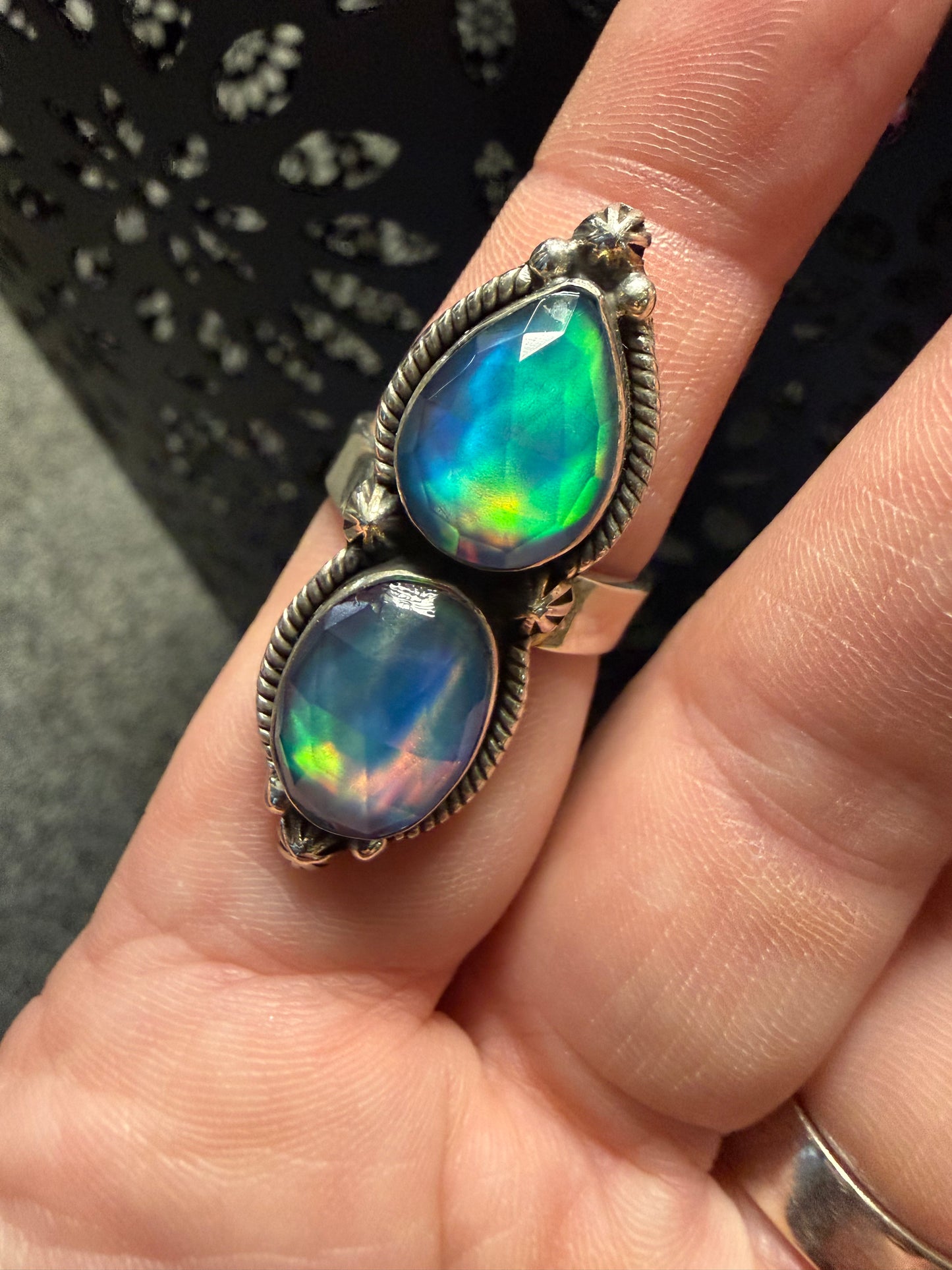 2 Aurora Opal Ring