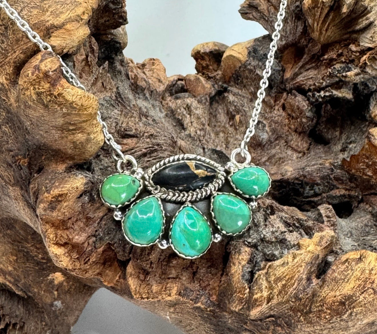 Black Stallion Kingman Necklace