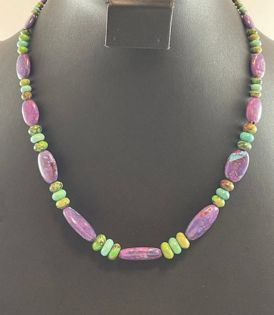 Purple Mojave Gaspeite Necklace