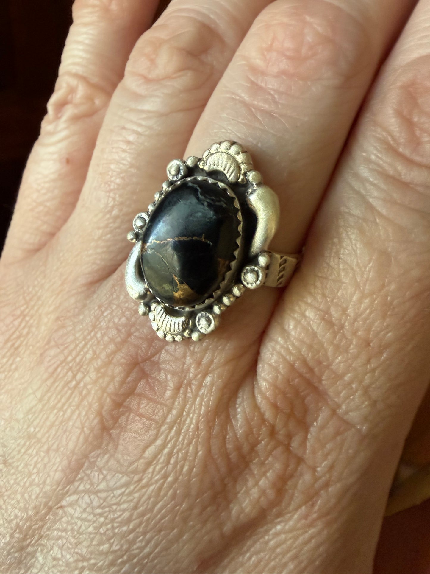 Black Stallion Oval Ring