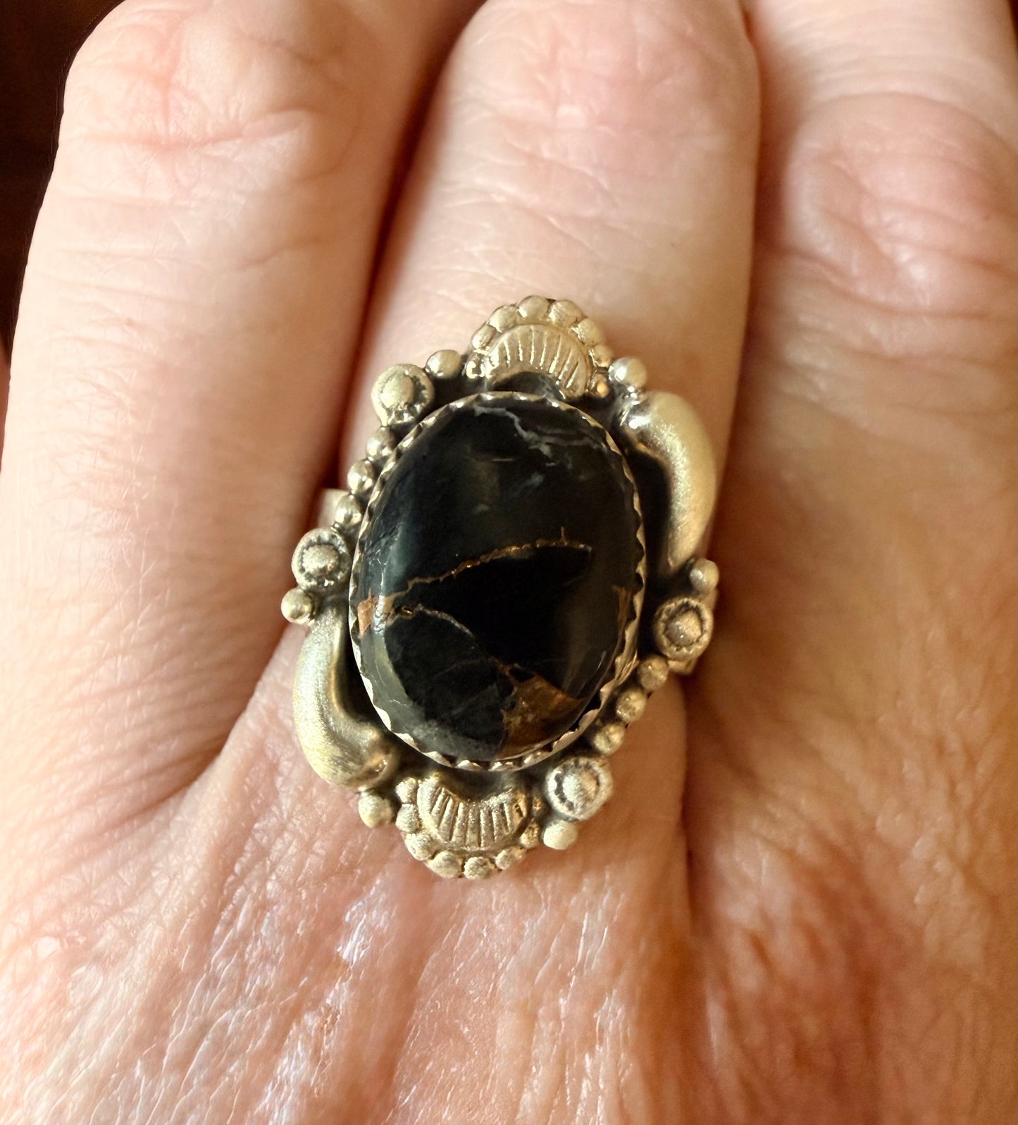 Black Stallion Oval Ring