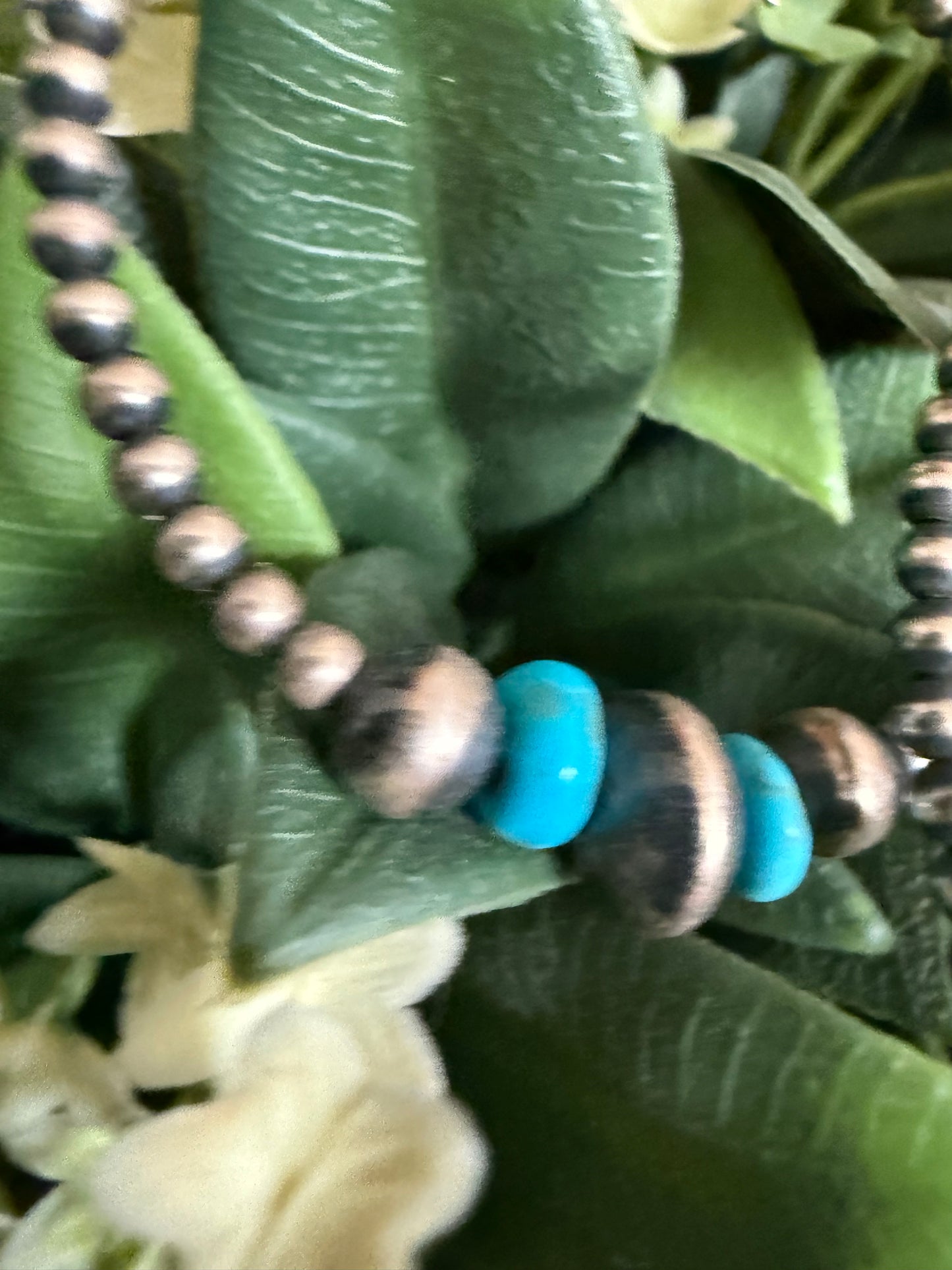 Authentic Native American Turquoise Silver Hoops