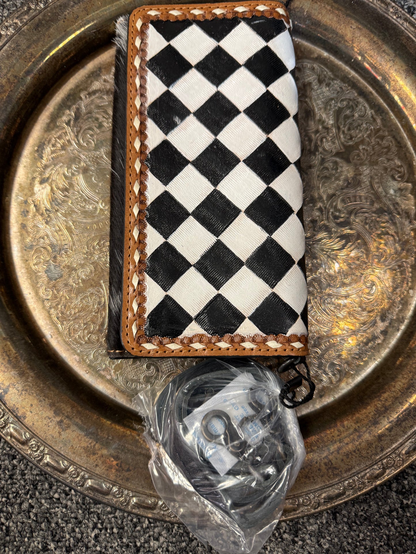 Checkered Clutch Crossbody