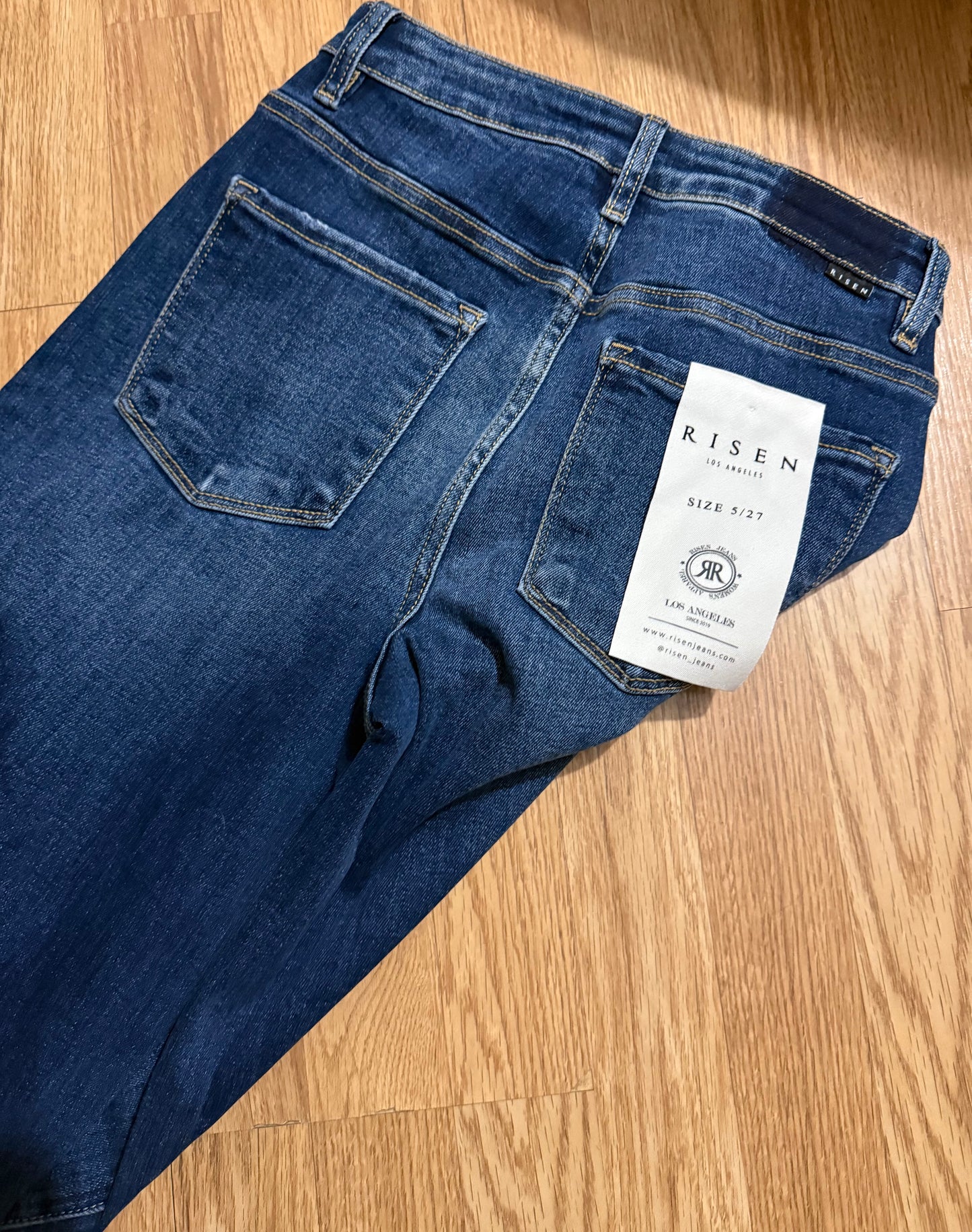 Risen Jeans Sarah High-Waist Dark Wash Wide Leg Denim