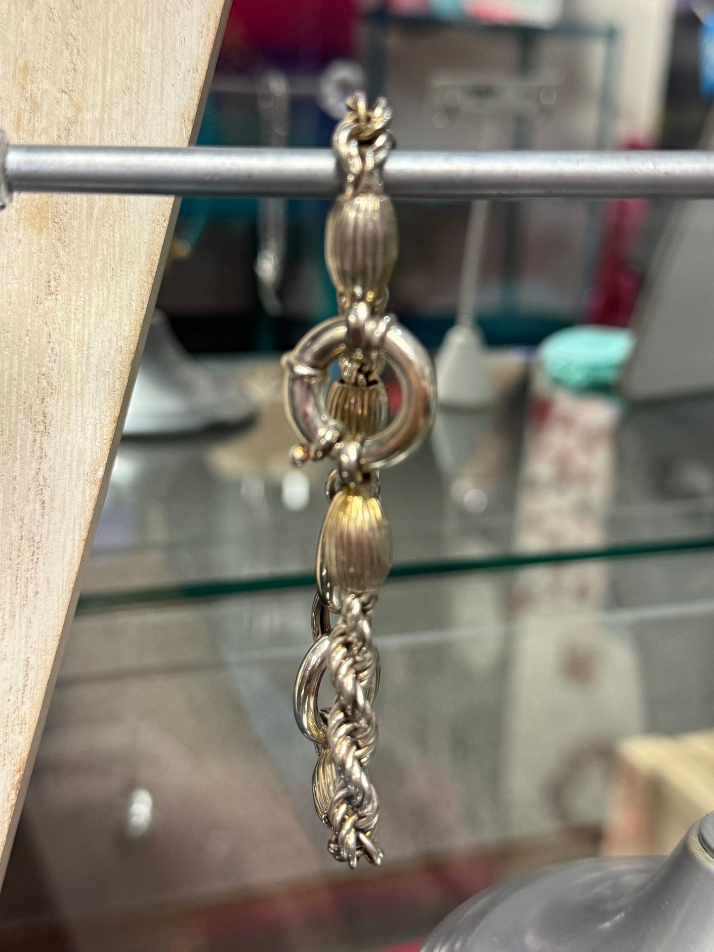 Italian Sterling Link Rope Bracelet