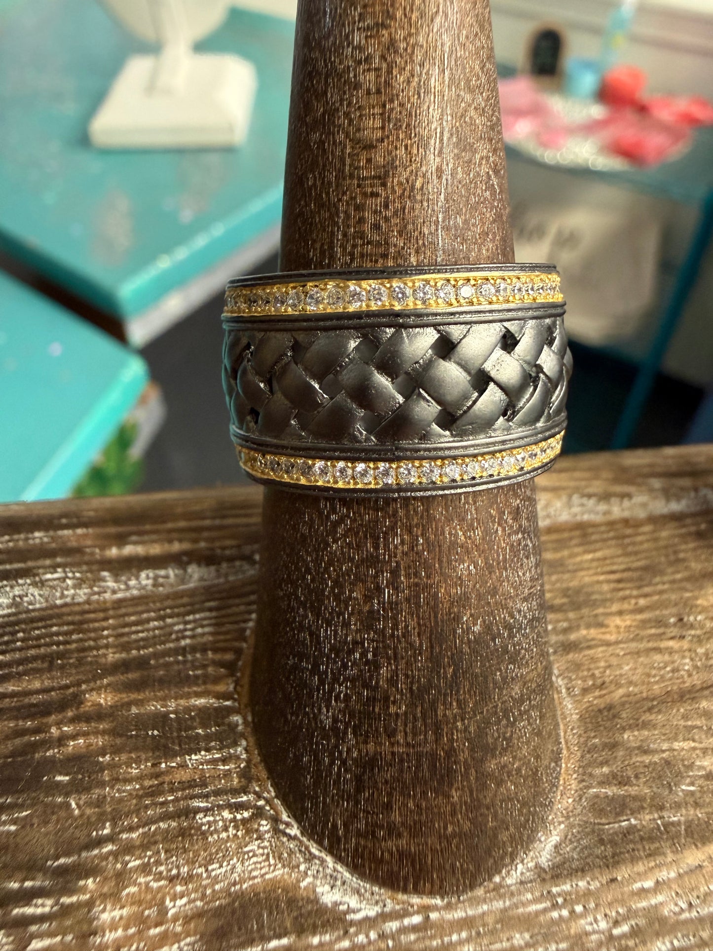 Wide Industrial Band Ring