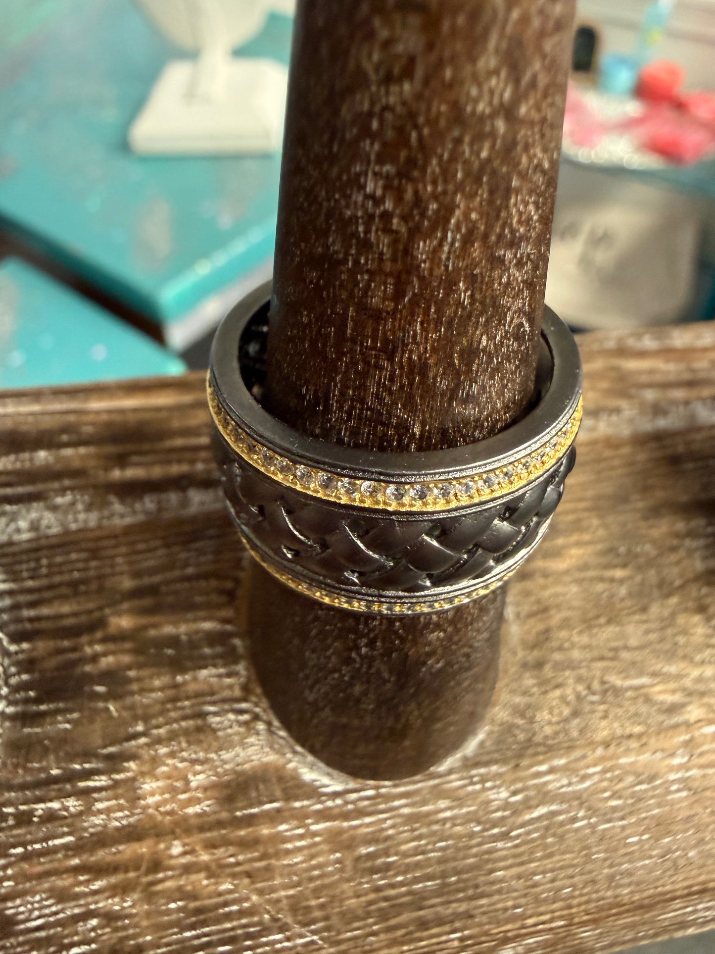 Wide Industrial Band Ring