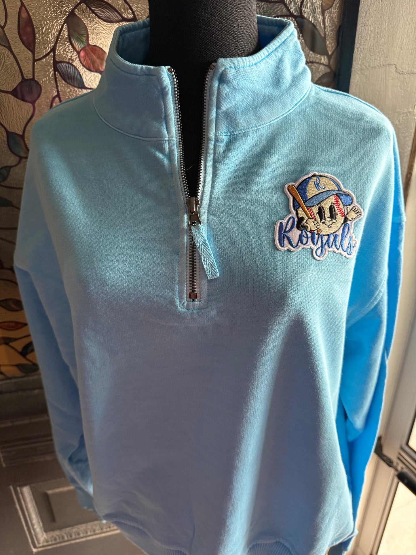 Royals Baseball Patch Half Zip Pullover