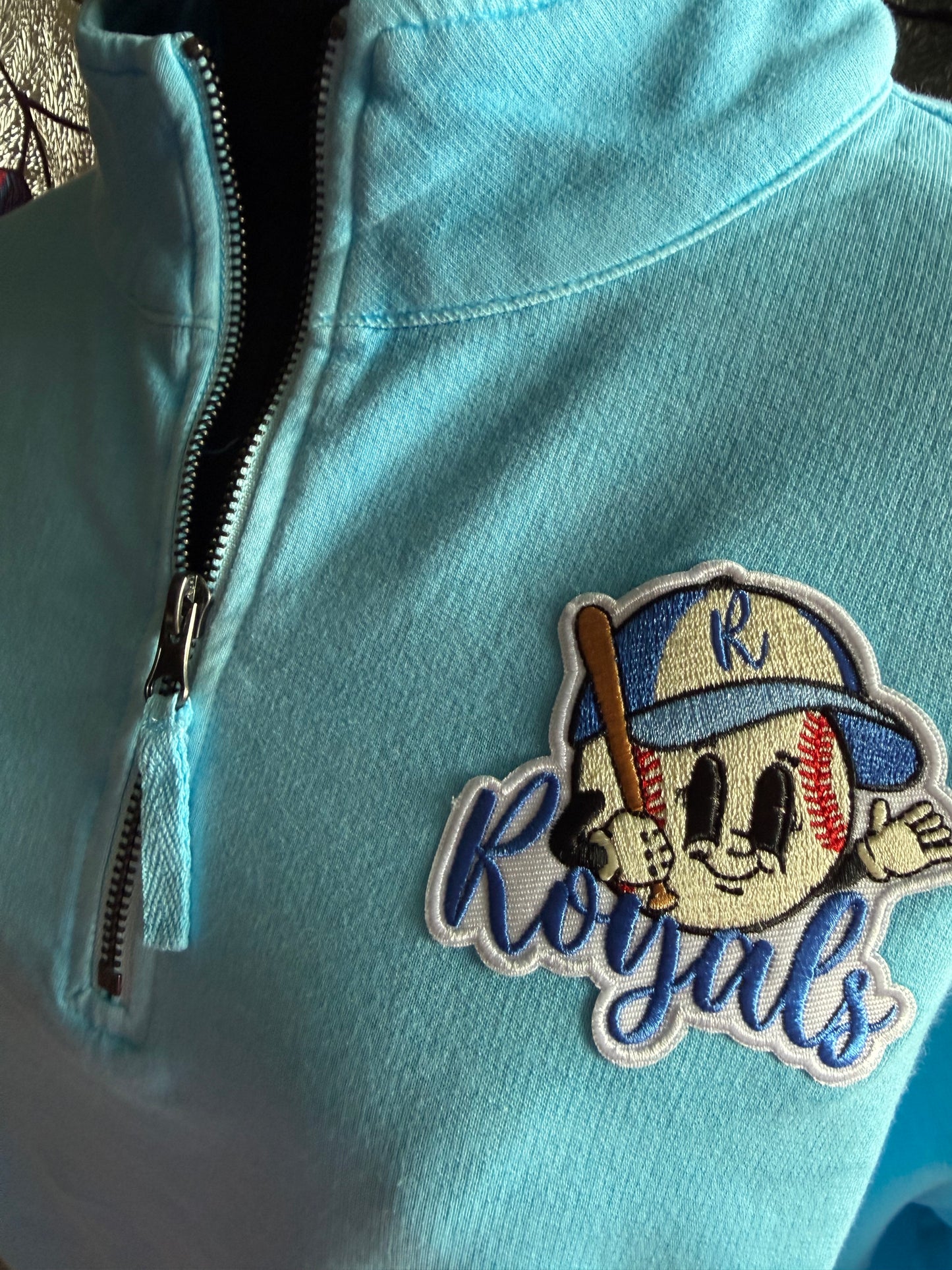 Royals Baseball Patch Half Zip Pullover