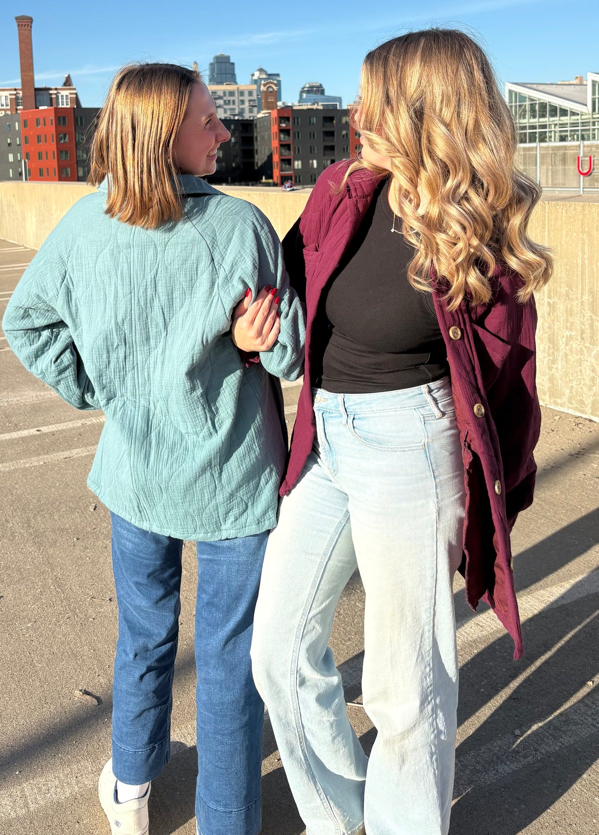 Quilted Linen Button Down Shacket | Queen Bee Boutique