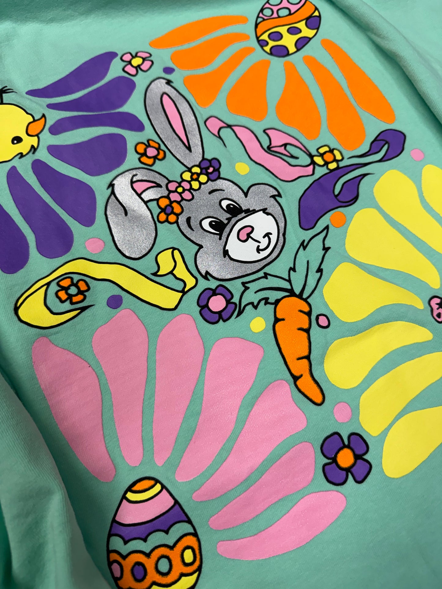 Happy Easter Teal Graphic Tee