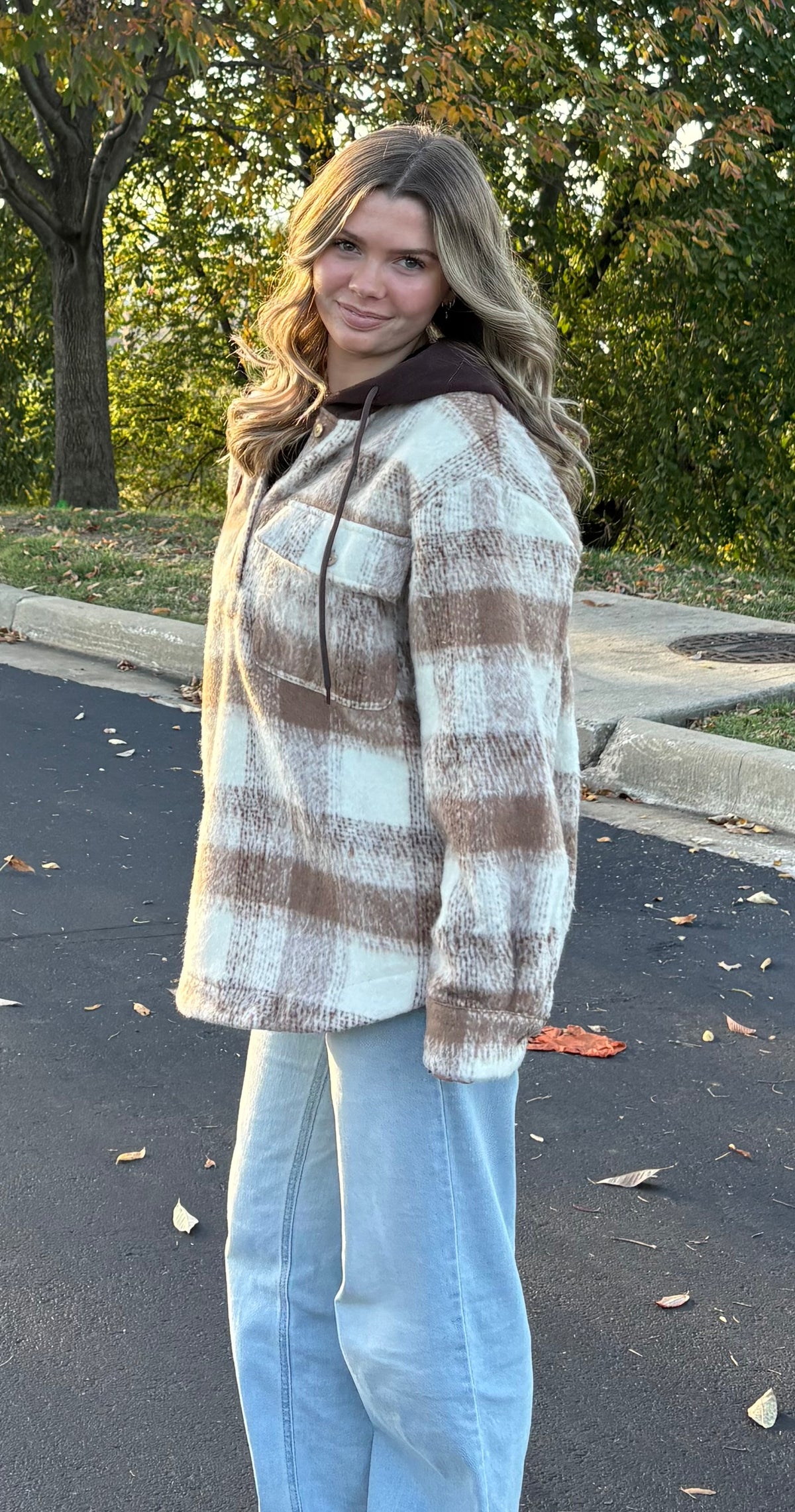 Cozy Oversized Fuzzy Hooded Pullover – Women's Soft Hoodie