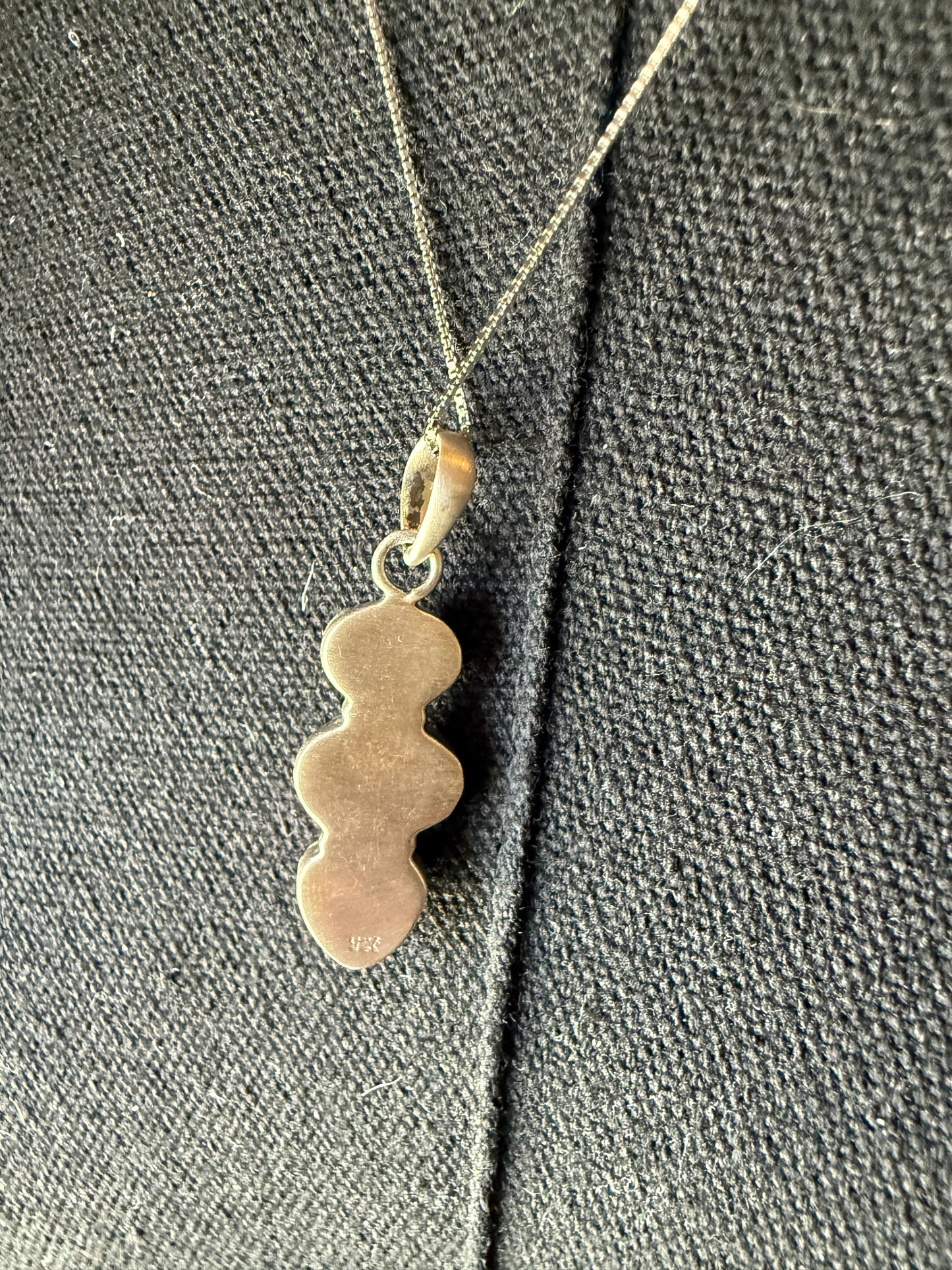 Cotton Candy Sonoran 3 Stone Necklace Pendant Sterling | Queen Bee Boutique