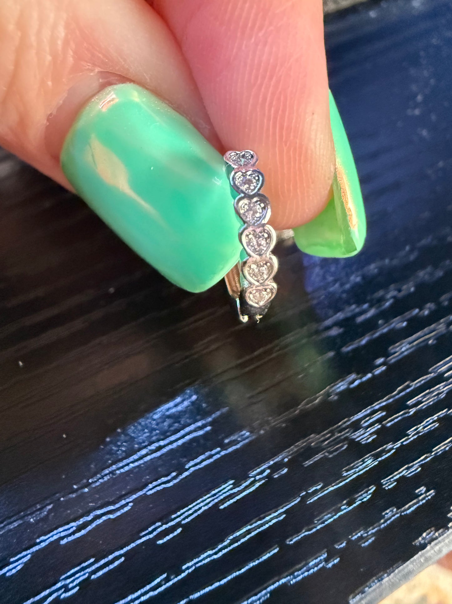 Sterling Silver Heart Huggie Hoops | Queen Bee Boutique