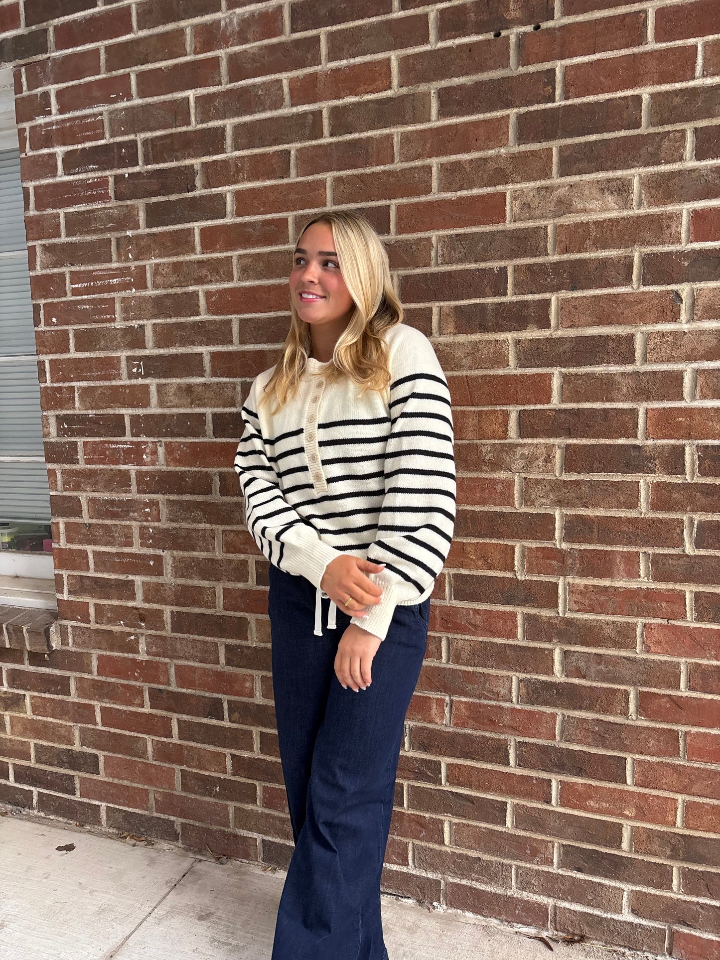 Long Sleeve Striped Season Sweater Top