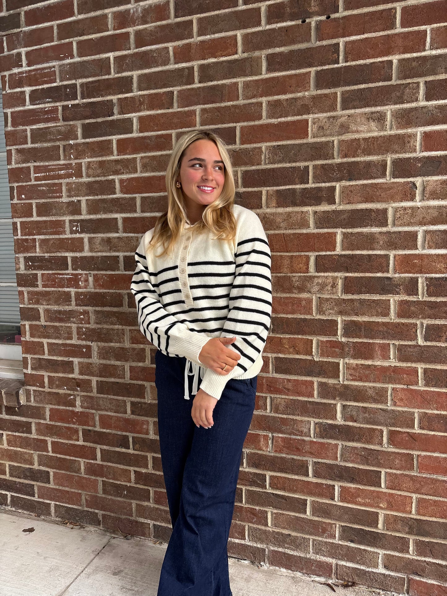 Long Sleeve Striped Season Sweater Top