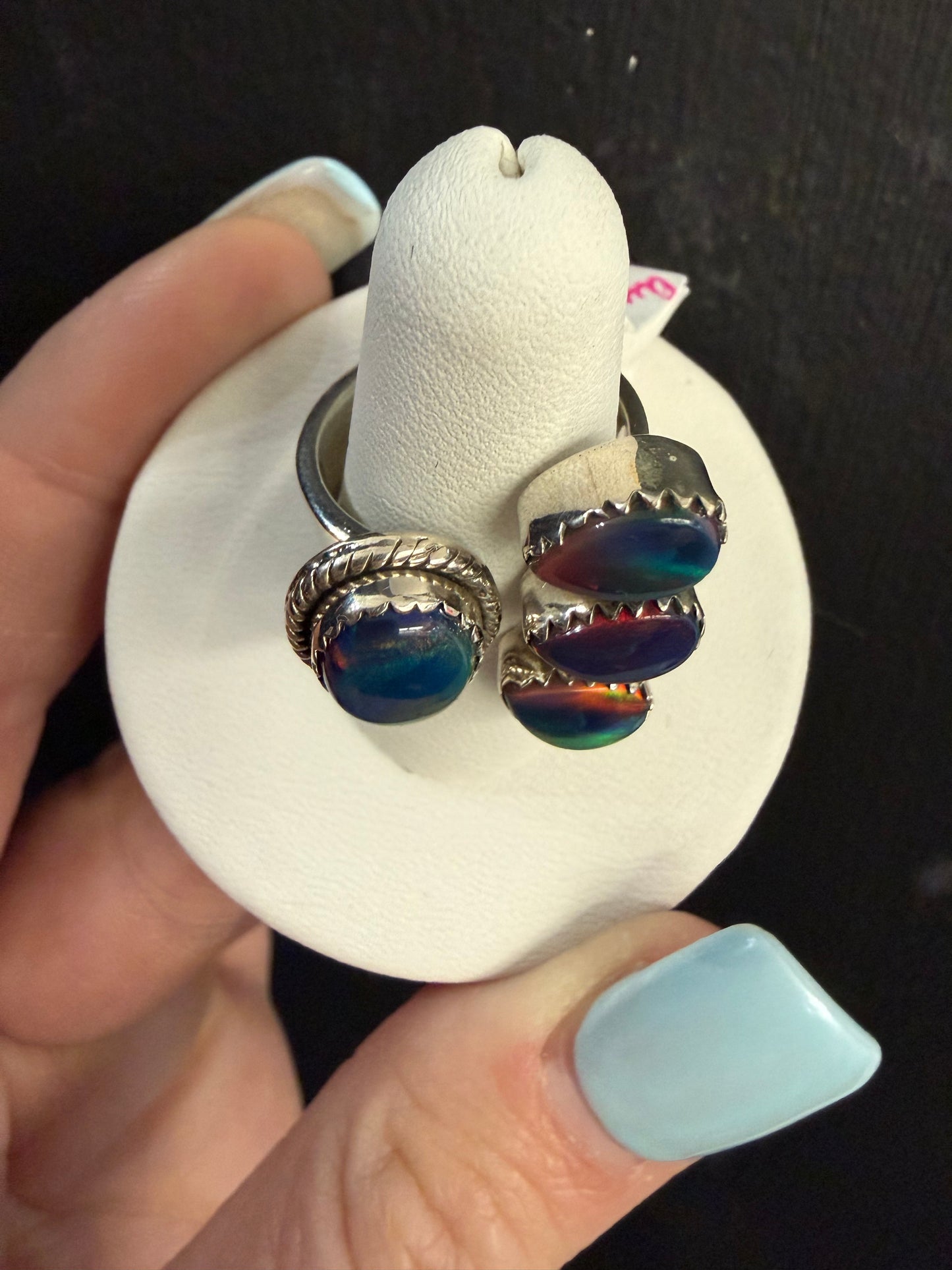 Aurora Opal Floater Ring | Queen Bee Boutique