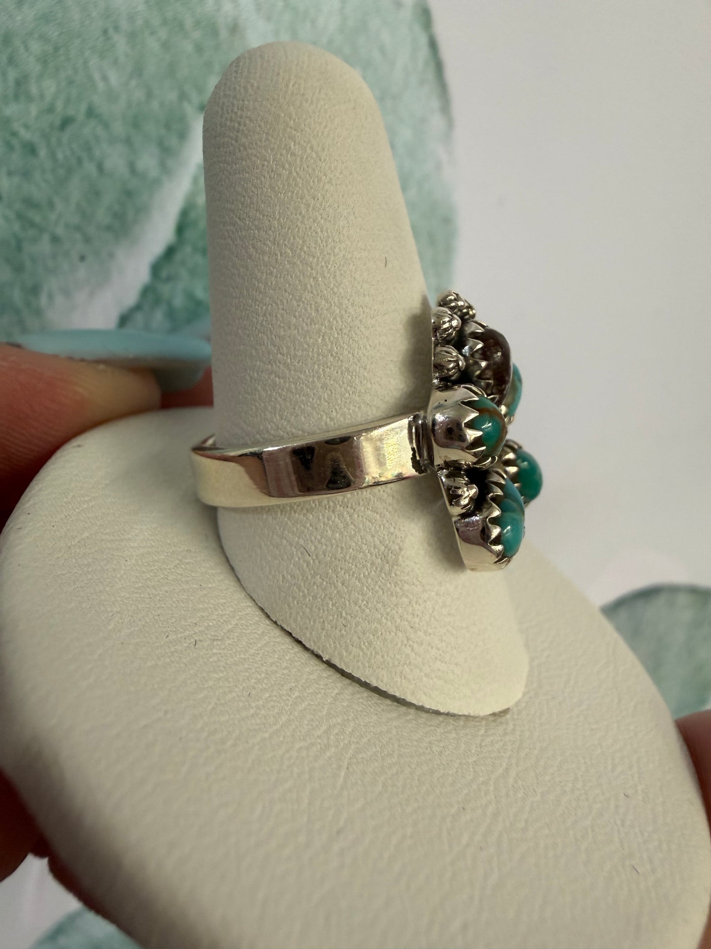 Naja HorseShoe Wildhorse Turquoise Ring