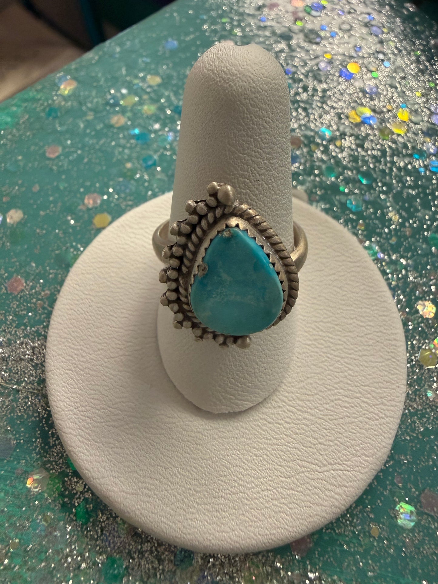White Water Tear Drop Sterling Ring | Queen Bee Boutique