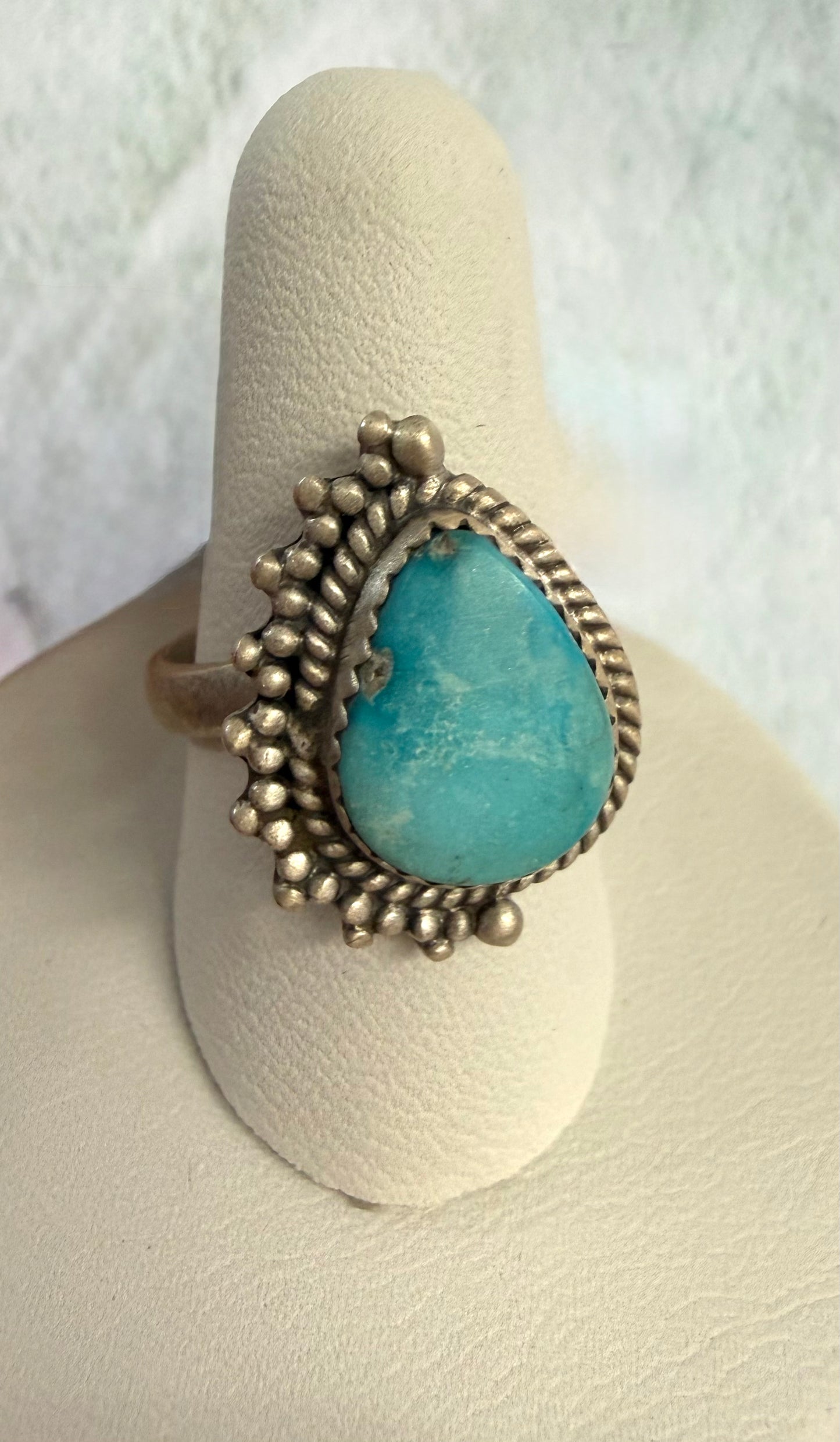 White Water Tear Drop Sterling Ring | Queen Bee Boutique