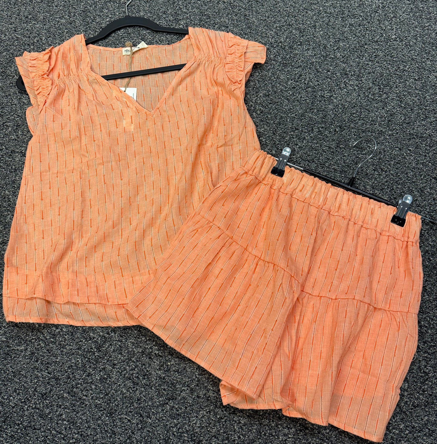 Orange Summer Set Lightweight Detailed | Queen Bee Boutique