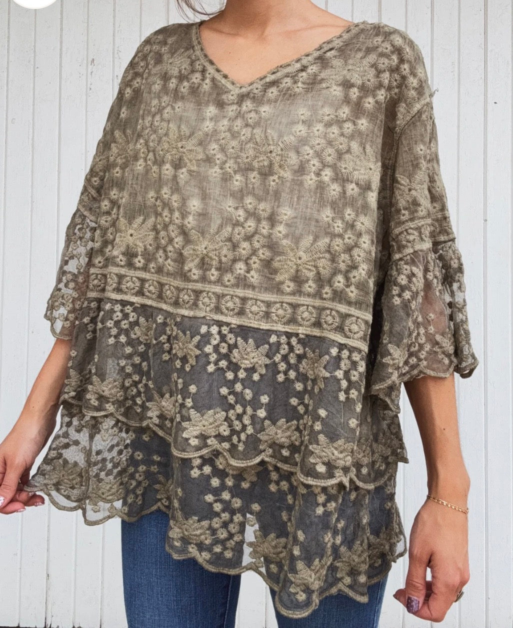 Crochet Lace Fall for Me Top | Queen Bee Boutique