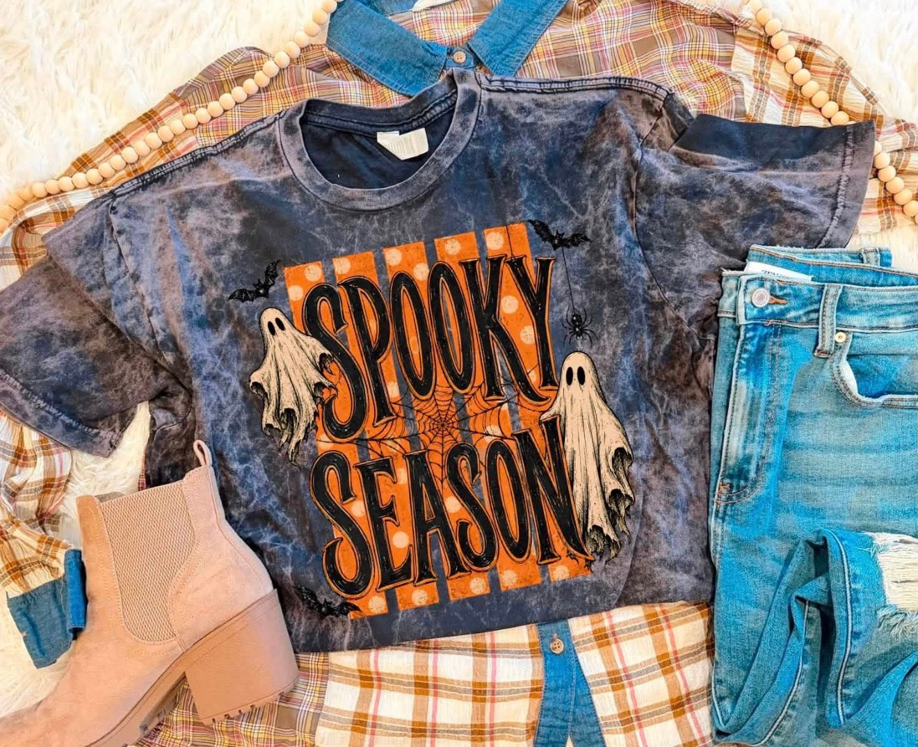 Spooky Season Ghost Tee | Queen Bee Boutique