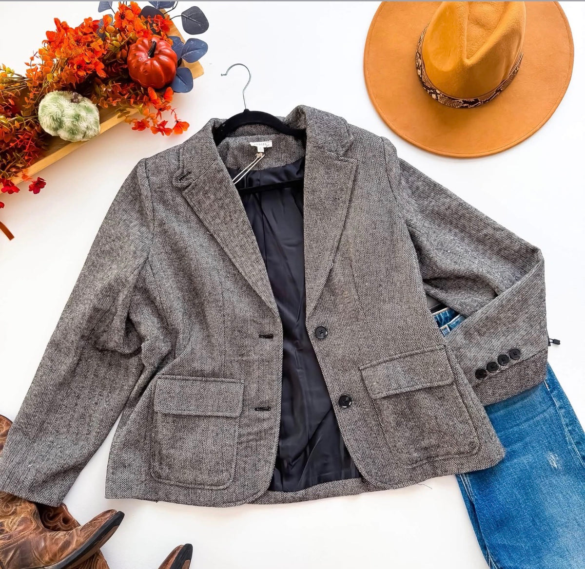Tweed Blazer Chic Classy | Queen Bee Boutique