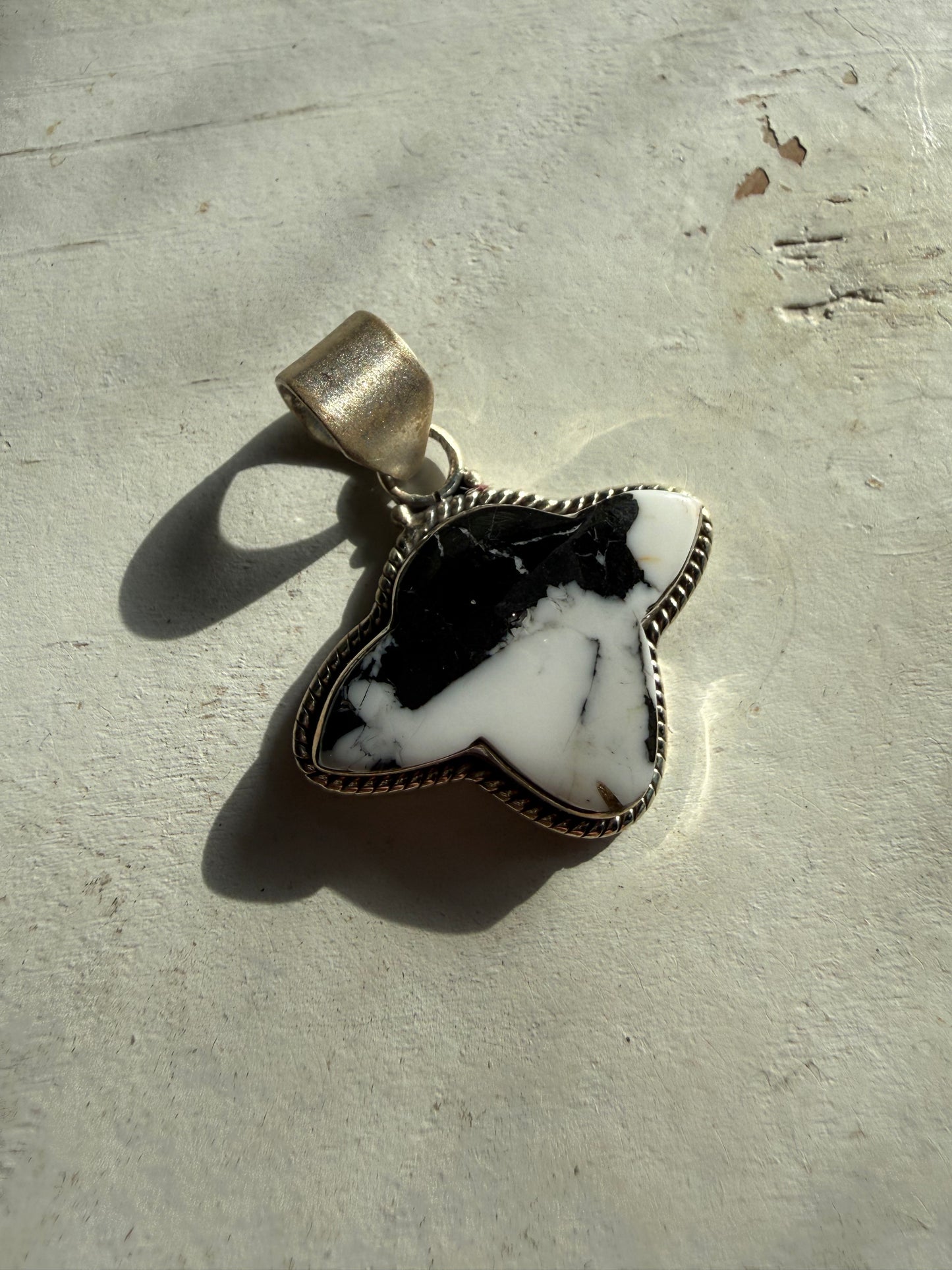 White Buffalo Cow Head Pendant | Queen Bee Boutique