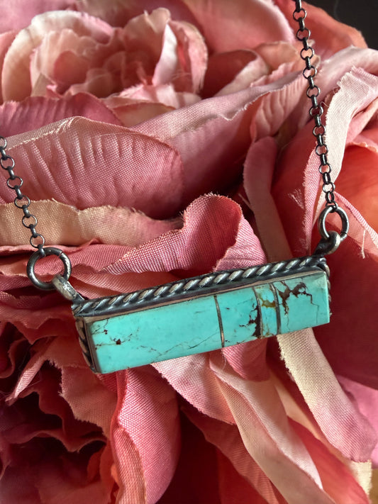 Mine #8 Bar Necklace Native Handmade | Queen Bee Boutique