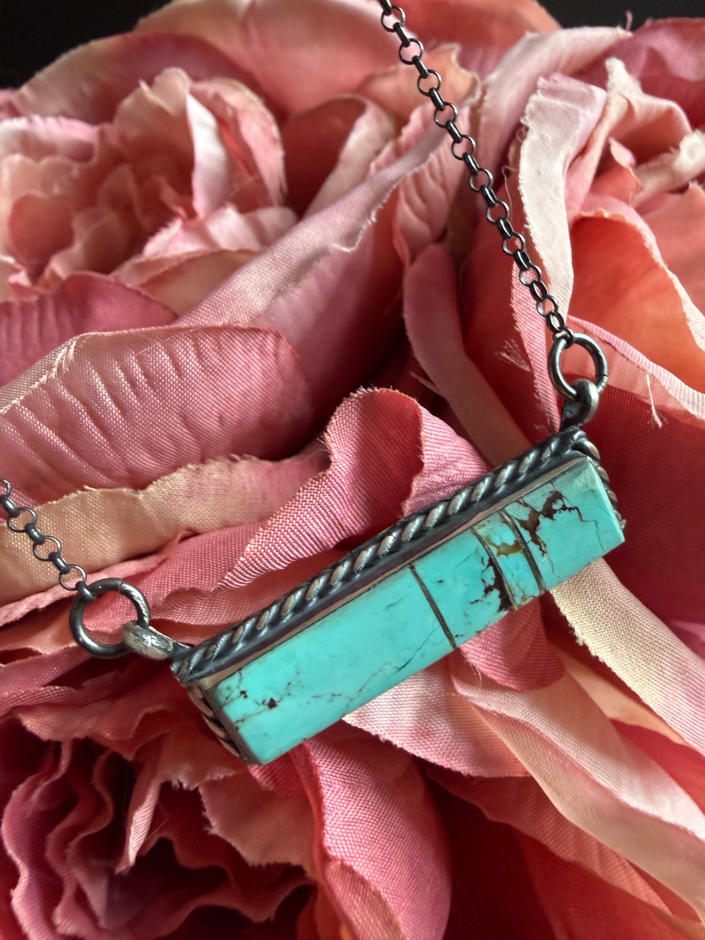 Mine #8 Bar Necklace Native Handmade | Queen Bee Boutique