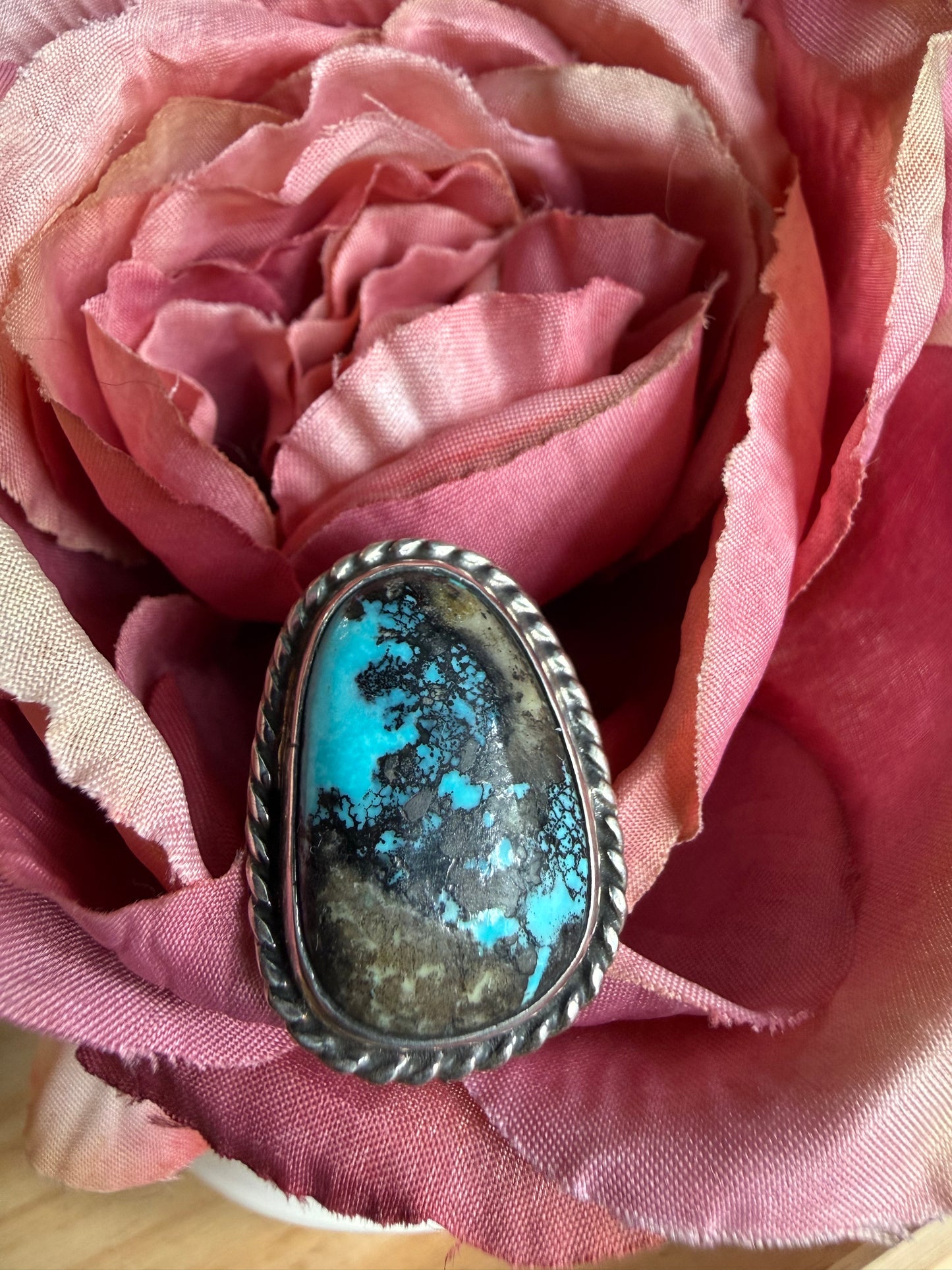 Blue Moon Turquoise Oval Sterling Ring