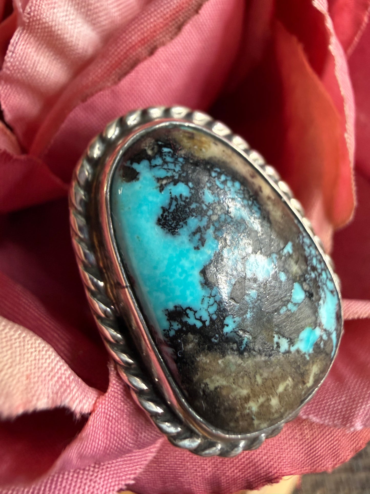 Blue Moon Turquoise Oval Sterling Ring