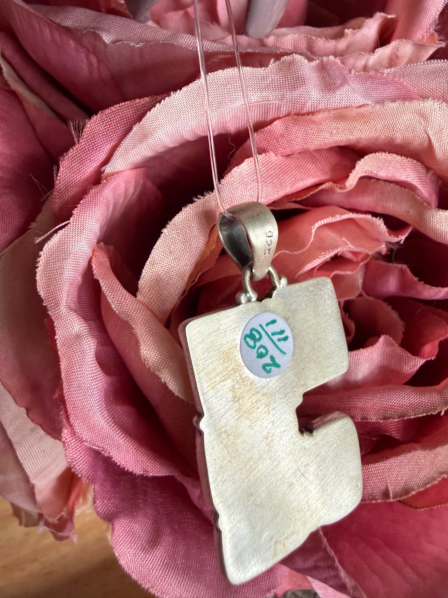 Stella Blue Turquoise Pendant Sterling | Queen Bee Boutique