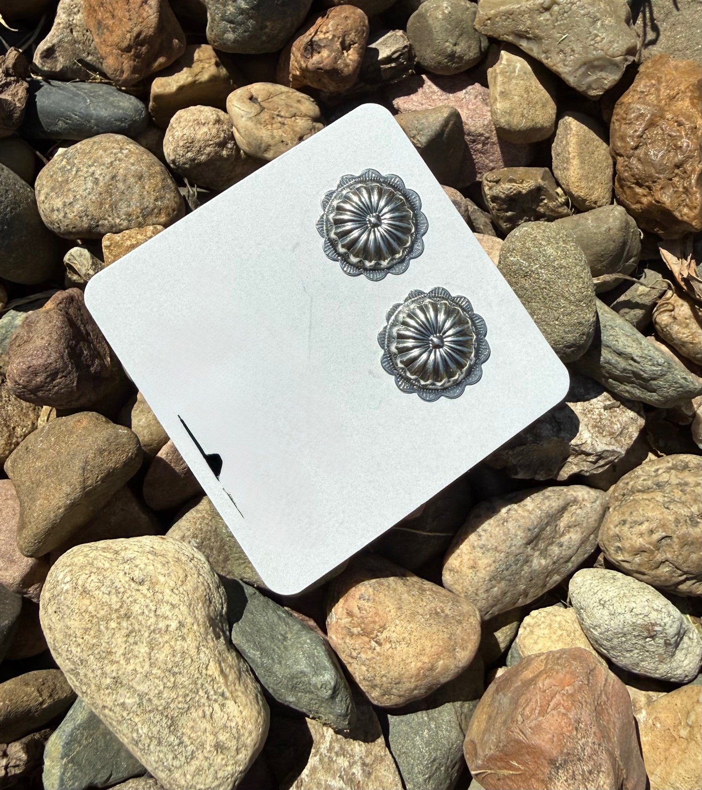 Sterling Silver Native American Handmade Studs | Queen Bee Boutique