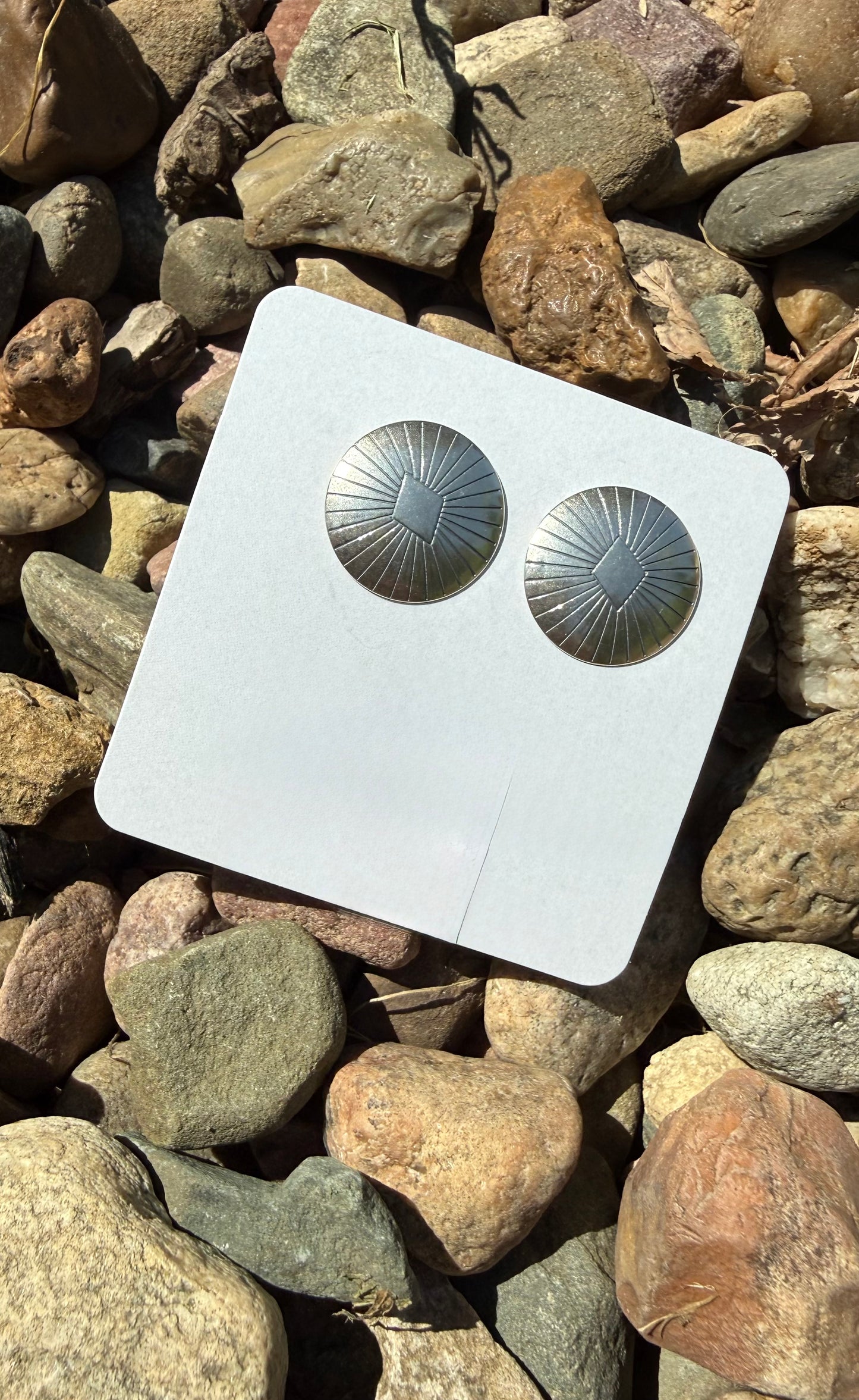 Sterling Silver Native American Handmade Studs | Queen Bee Boutique