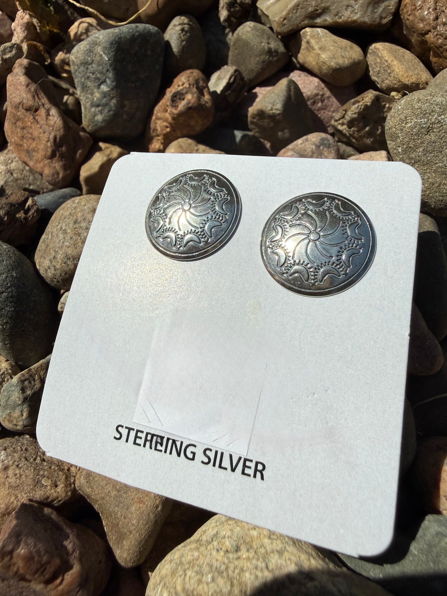 Sterling Silver Native American Handmade Studs | Queen Bee Boutique